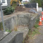 retaining wall is about to fall