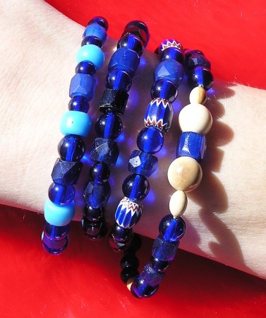 A Collection of Trade Bead Bracelets
