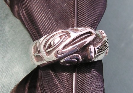 Custom Raven and Thor's Hammer Ring