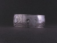 Hand carved Eagle bracelet in Sterling silver