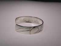 Hand carved sterling silver Otter bracelet D52 $250.00