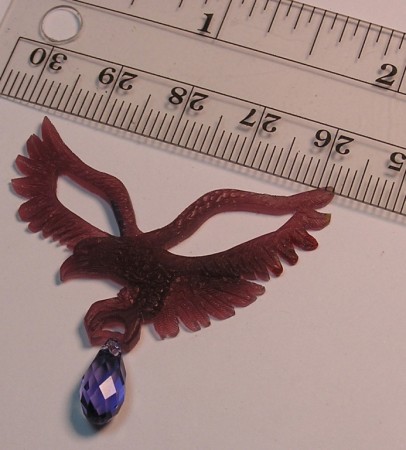 Photo of Eagle Wax Carving for Custom Pendant by Janet Walker