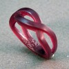 Wax Carving of Two Paths Wedding Ring